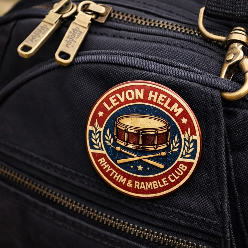 Levon Helm Rhythm & Ramble Club Button